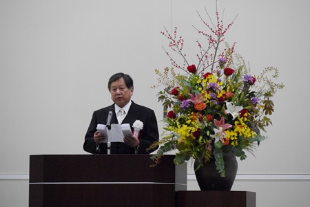 櫻井学長による式辞