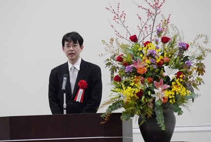 氷見谷直紀文部科学省高等教育局国立大学法人支援課長による祝辞