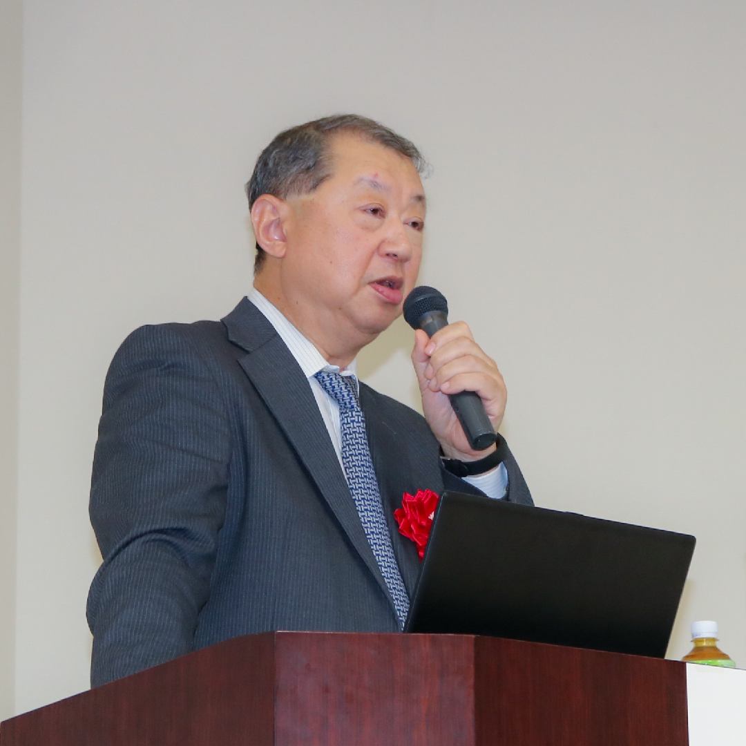 尾﨑学校法人目白学園理事長による講演